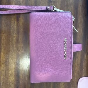 Pink Michael Kors Wristlet